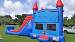 4in1 Giant Blue Castle Wet or Dry Combo 4in1 Giant Blue Castle Wet or Dry Combo